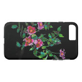 Roos - zwart Case-Mate iPhone Case (Achterkant (Horizontaal))