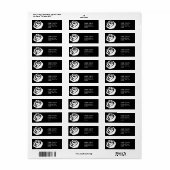  Roos zwart-wit kunst Etiket (Full Sheet)