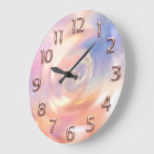 Roos ZwartArabisch Nummer Holografisch Roos Grote Klok (Hoek)