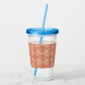 Roosbol Cupbloemen Acryl Drinkbeker (Achterkant)