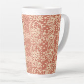 Roosbolbekerbloemen Latte Mok (Rechterhoek)