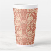 Roosbolbekerbloemen Latte Mok (Voorkant)