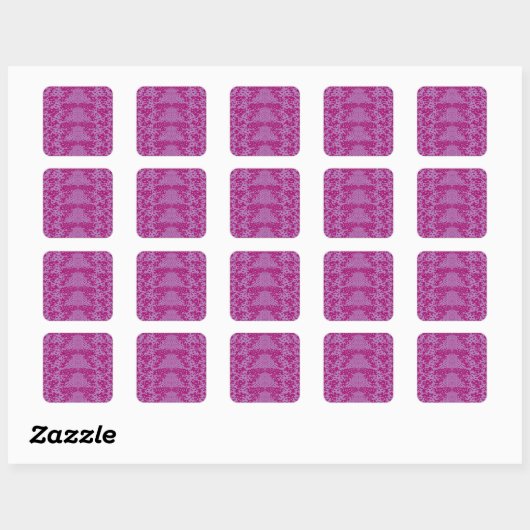Roosbollenrozen Vierkante Sticker (Vel)