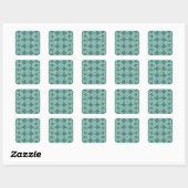 Roosbolletjes Vonken Vierkante Sticker (Vel)