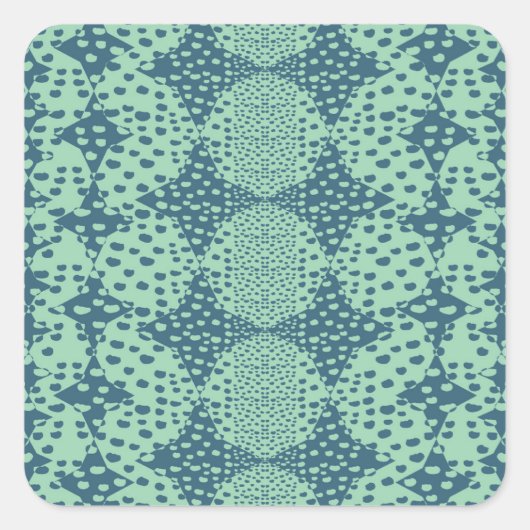 Roosbolletjes Vonken Vierkante Sticker (Voorkant)