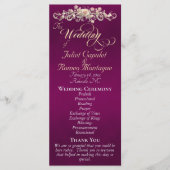 Roosboog - Pruim Huwelijk Programmakaart (Voorkant)