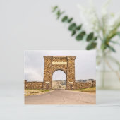 Roosevelt Arch aan het noordeinde van geelsteen Briefkaart (Staand voorkant)