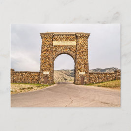 Roosevelt Arch aan het noordeinde van geelsteen Briefkaart