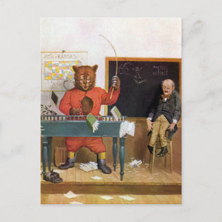 Roosevelt Bear as a Substitute Teacher Briefkaart