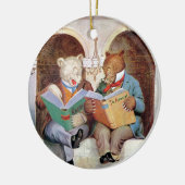 Roosevelt Bears in de Openbare Bibliotheek Keramisch Ornament (Links)
