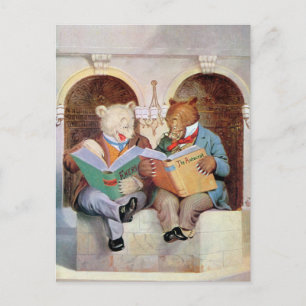 Roosevelt Beren in de Openbare Bibliotheek Briefkaart