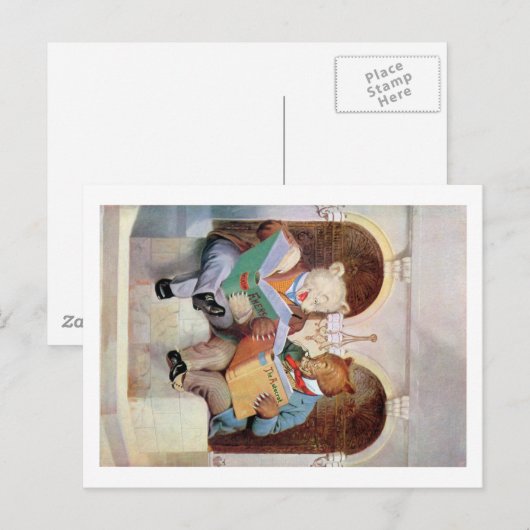 Roosevelt Beren in de Openbare Bibliotheek Briefkaart (Voorkant / Achterkant)