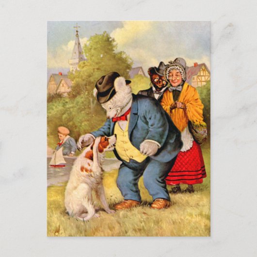 Roosevelt Beren & Old Moeder Hubbard & Her Dog Briefkaart (Voorkant)