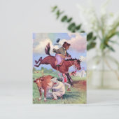 Roosevelt Beren Paardrijden Rodeo Briefkaart (Staand voorkant)