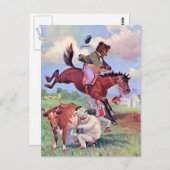 Roosevelt Beren Paardrijden Rodeo Briefkaart (Voorkant / Achterkant)