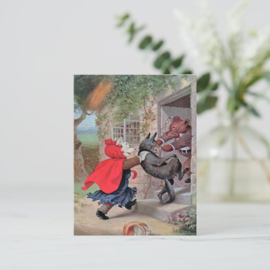 Roosevelt Beren spelen een beetje rood rondje Briefkaart (Staand voorkant)