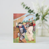 Roosevelt Beren Vlieg in heteluchtballon Briefkaart (Staand voorkant)
