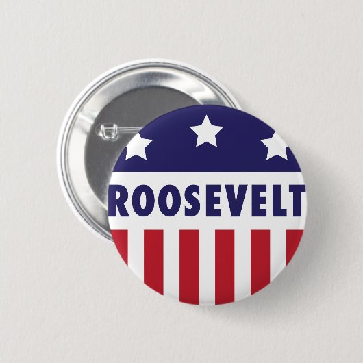 Roosevelt  Campagn Logo Ronde Button 5,7 Cm (Voorkant /achterkant)