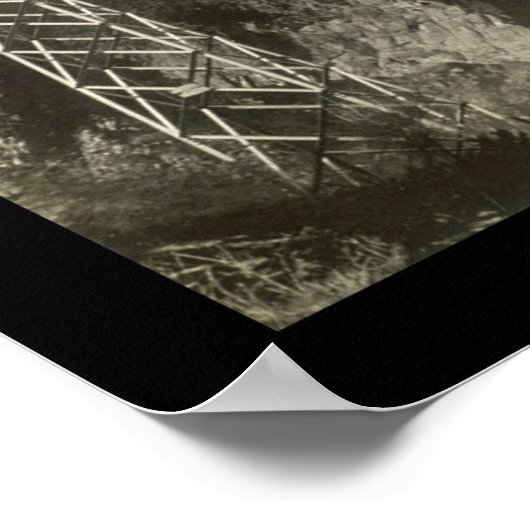 Roosevelt Dam Overflow Foto 1916 Poster (Hoek)