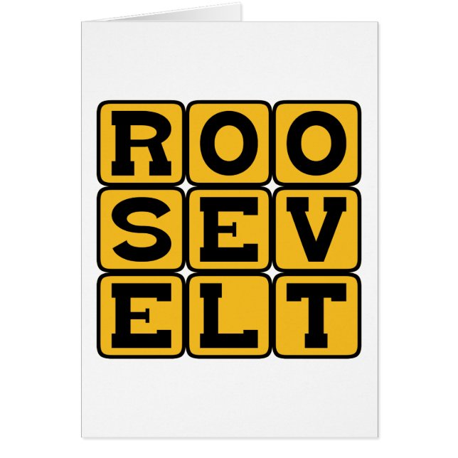 Roosevelt, Franklin of Theodore (Voorkant)