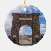 Roosevelt Gate Entrance Yellowstone Keramisch Ornament (Achterkant)