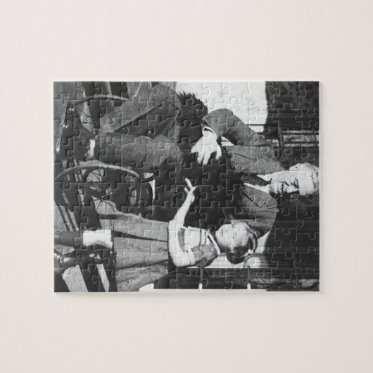 Roosevelt in een rolstoel legpuzzel (Horizontaal)