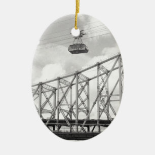 Roosevelt Island Tramway, NYC, analoge (film) foto Keramisch Ornament