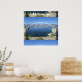 Roosevelt Lake Arch Bridge Poster (Keuken)