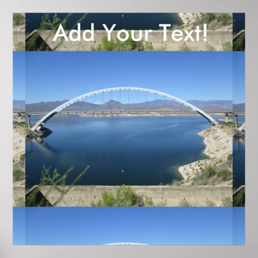 Roosevelt Lake Arch Bridge Poster (Voorkant)