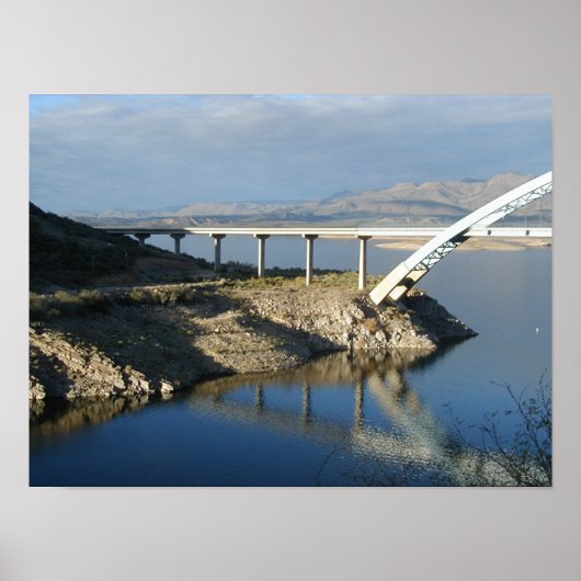 Roosevelt Lake Bridge, Arizona Poster (Voorkant)