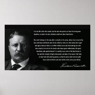 ROOSEVELT-MAN in ARENA SPEECH Poster