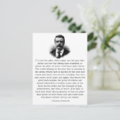 Roosevelt: "Man in de Arena" Briefkaart (Staand voorkant)