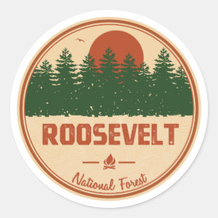 Roosevelt National Forest Ronde Sticker