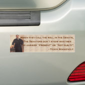 Roosevelt op de senaat-bumpersticker bumpersticker (Op auto)