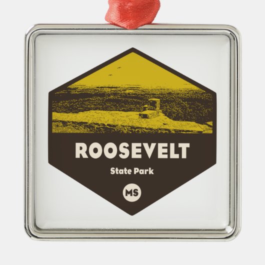 Roosevelt State Park Mississippi Metalen Ornament (Voorkant)