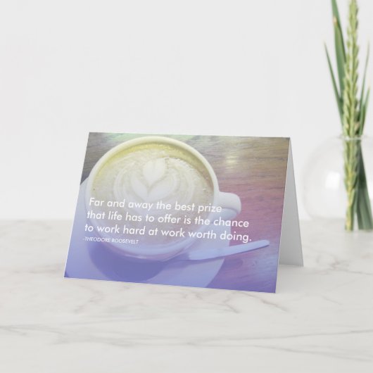 roosevelt succescitaat kaart (Voorkant)