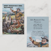 Roosevelt Toasts Wildlife Historian Visitekaartje (Voorkant / Achterkant)