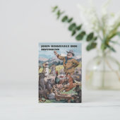 Roosevelt Toasts Wildlife Historian Visitekaartje (Staand voorkant)