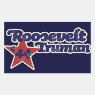 Roosevelt Truman 1944 Rechthoekige Sticker