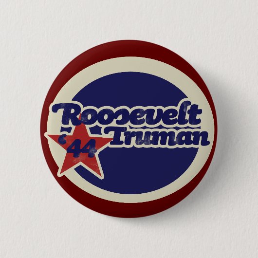 Roosevelt Truman 44 Ronde Button 5,7 Cm (Voorkant)