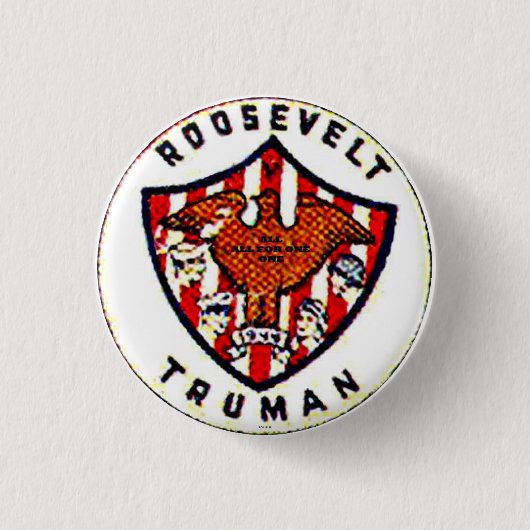 Roosevelt-Truman - Button (Voorkant)