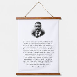 Roosevelt's Man in de Arena Hangend Wandkleed