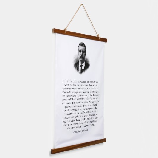 Roosevelt's Man in de Arena Hangend Wandkleed (Gebogen)