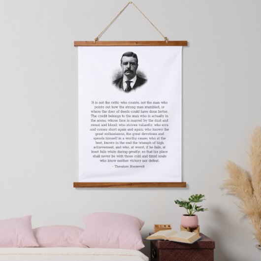 Roosevelt's Man in de Arena Hangend Wandkleed (Slaapkamer)