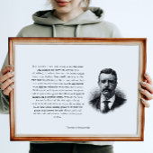 Roosevelt's Man in de Arena Horizontal Poster