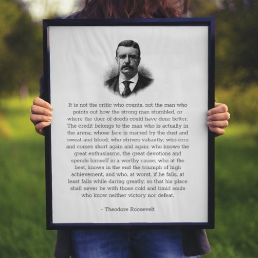 Roosevelt's Man in de Arena Poster