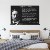 Roosevelt's MAN in de ARENA Speech 1910 Canvas Afdruk (Insitu (Slaapkamer))