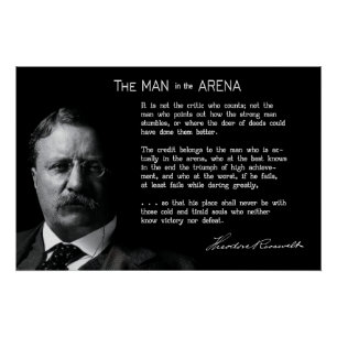 Roosevelt's MAN in de ARENA Speech Perfect Poster