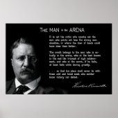 Roosevelt's MAN in de ARENA Speech Poster (Voorkant)