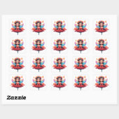 🧚 Roosfee Decal Voor Kinderkamer Accessoires 🌙 Vierkante Sticker (Vel)